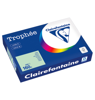 Kopierpapier Troph&eacute;e Color 2635PC hellgr&uuml;n A4 160g