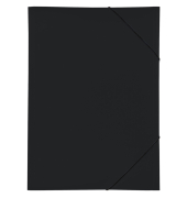 Eckspannmappe Lucy Trend 21638-01, A3 schwarz Polypropylen (PP) 80g, f&uuml;r ca. 250 Blatt, mit 3 Einschlagklappen