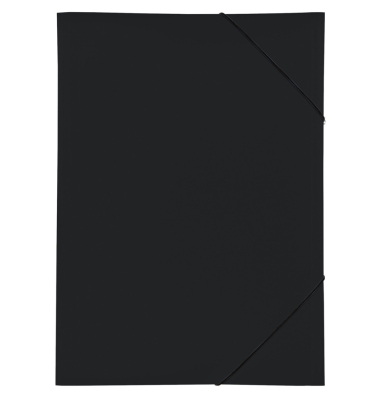 Eckspannmappe Lucy Trend 21638-01, A3 schwarz Polypropylen (PP), f&uuml;r ca. 250 Blatt  (80 g/m&sup2;), mit 3 Einschlagklappen