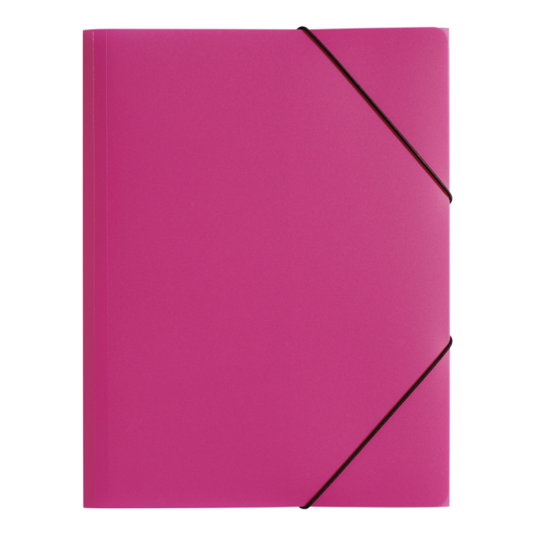 Pagna Eckspannmappe Lucy Trend 21638-34, A3 dunkelrosa/pink Polypropylen (PP), für ca. 250 Blatt, mit 3 Einschlagklappen 4009212038609