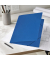 Eckspannmappe Lucy Colours 21638-07, A3 blau-transparent Polypropylen (PP) 80g, f&uuml;r ca. 250 Blatt, mit 3 Einschlagklappen