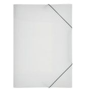 Eckspannmappe Lucy Trend 21638-19, A3 farblos-transparent Polypropylen (PP), f&uuml;r ca. 250 Blatt  (80 g/m&sup2;), mit 3 Einschlagklappe