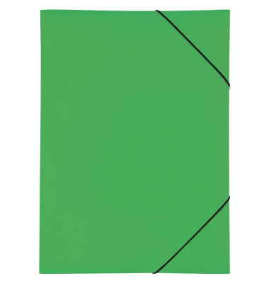 Eckspannmappe Lucy Trend 21638-05, A3 gr&uuml;n Polypropylen (PP) 80g, mit 3 Einschlagklappen