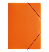 Eckspannmappe Lucy Trend 21638-09, A3 orange Polypropylen (PP), mit 3 Einschlagklappen
