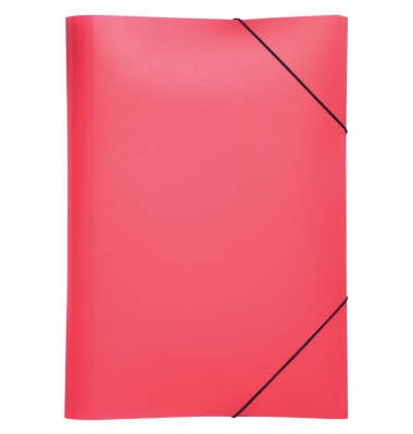 Eckspannmappe Lucy Trend 21638-03, A3 rot Polypropylen (PP) 80g, mit 3 Einschlagklappen