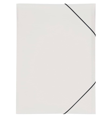 Eckspannmappe Lucy Trend 21638-02, A3 wei&szlig; Polypropylen (PP) 80g, f&uuml;r ca. 250 Blatt, mit 3 Einschlagklappen