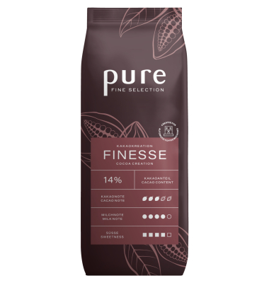 pure FINE SELECTION Trinkschokolade Finesse Pulver 1kg