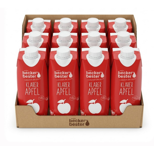 Beckers Bester Apfelsaft Beckers Bester, klar, 0,33l Tetrapack 4001716071090 Beckers Bester 12 Stück