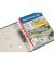 Zeitschriftenbinder KF02284, Kunststoff mit Kunststoffdeckleiste, rot