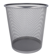 Papierkorb Mesh E-744607 00, rund, silber