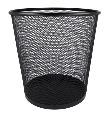 Papierkorb Mesh E-744608 00, rund, schwarz