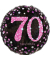 3378901 Sparkling 43cm Folienballon Happy Birthday 70 pink