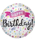 Folienballon Happy Birthday Sparkle