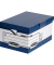 Archivcontainer System ERGO-Stor Maxi 0048901, A4, blau/wei&szlig;, innen 54,5x37,8x29,3cm (TxBxH), Recyclingkarton