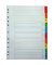 Kartonregister 4931, 1 bis 10, A4, 160 g/m&sup2;, farbige Taben, 10-teilig