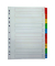Kartonregister 4931, 1 bis 10, A4, 160 g/m&sup2;, farbige Taben, 10-teilig
