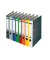 Ordner Standard 221125, A4 52mm schmal Karton farbig sortiert