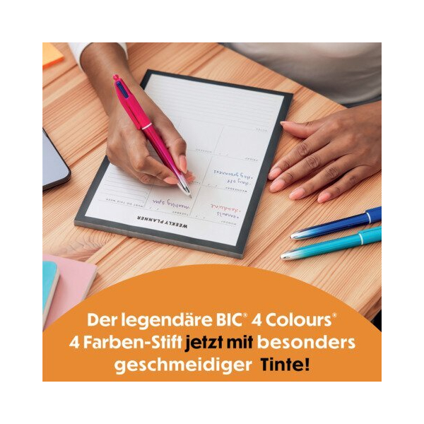 30 Stück Bic Vierfarbkugelschreiber 524093 3086123763234 Bic