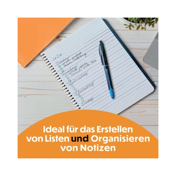 30 Stück Bic Vierfarbkugelschreiber 524096 3086123763265 Bic