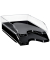 Briefablage 1002000161, A4/C4, schwarz, Polystyrol stapelbar