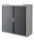 Rollladenschrank easyOffice E1CT0000300044, abschlie&szlig;bar, 2 OH, anthrazit/grau, 110x104x41,5cm (BxHxT)
