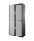Rollladenschrank easyOffice E2CT0002300021, abschlie&szlig;bar, 4 OH, grau/anthrazit, 110x204x41,5cm (BxHxT)