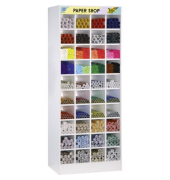 Holzausteller leer 75x52x190cm FOLIA 88 f&uuml;r Rollenware