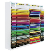 Holzaufsteller 30 F&auml;cher leer Folia 97 25x43x190cm