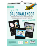 Bastelkalender 23601, 1 Monat / 1 Seite, 21x30cm (A4), Spiralbindung Kalender zum Selbstgestalten inkl. 3 Jahres-Vorschau, Papie