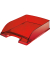 Briefablage Plus 5226-00-28, A4/C4, rot-transparent, Polystyrol stapelbar