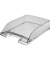 Briefablage Plus 5226-00-92, A4/C4, grau-transparent, Polystyrol stapelbar