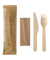 Besteckset pure 88229 Holz Papierbeutel