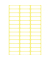 Etiketten 3073, wei&szlig;, 20x8mm, rechteckig