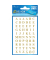 3727 Buchstaben 7,5 mm Gold Folie 2Bg