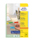 Etiketten L6035-20, gelb, 63,5x33,9mm, rechteckig