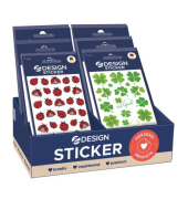 Schmucketikett, 6 Designs a 10 Pack im Display, Papier, Gl&uuml;cksbringer-Motive, mehrfarbig AVERY ZWECKFORM 48634