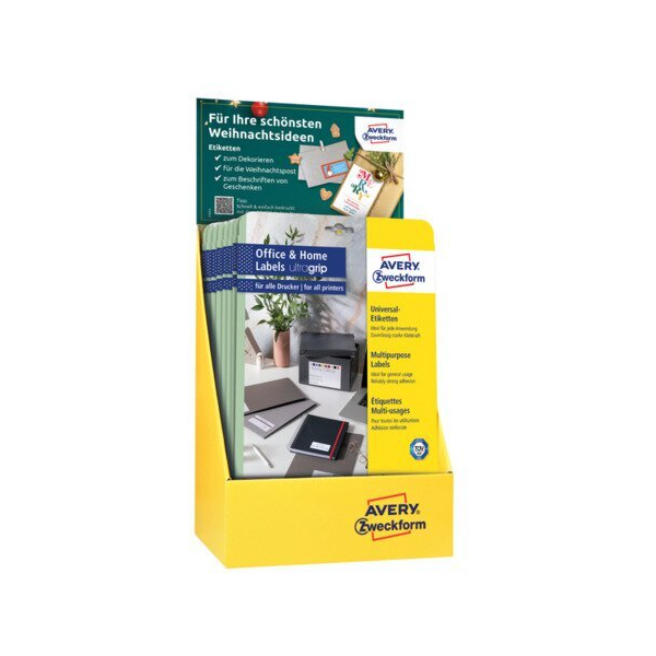 15 Stück AVERY Zweckform Display Universaletiketten, 70x36mm, weiß AVERY ZWECKFORM 48675 4004182486757 AVERY Zweckform