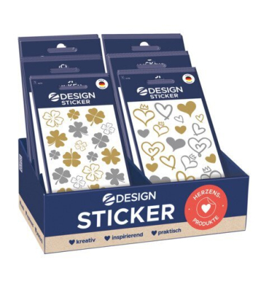 Sticker, Folie, Gold &amp, Silber, gold, silber AVERY ZWECKFORM 48730