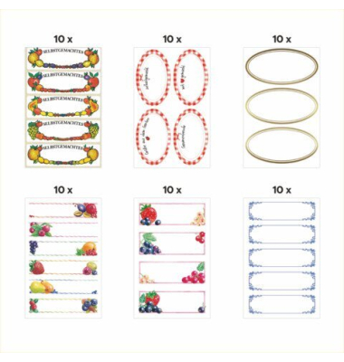 Sticker, sortiert AVERY ZWECKFORM 48737