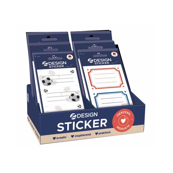 60 Stück AVERY Zweckform Sticker, sortiert AVERY ZWECKFORM 48738 4004182487389 AVERY Zweckform