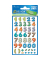 Zahlenetikett  bunt