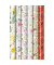 Geschenkpapier 33K03 656143, sortiert (5 Motive), Blumen, 70cm x 2m, farbig sortiert