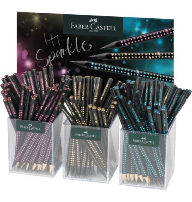 Bleistift Sparkle Midnight 2025, im K&ouml;cher sortiert FABER CASTELL 118255