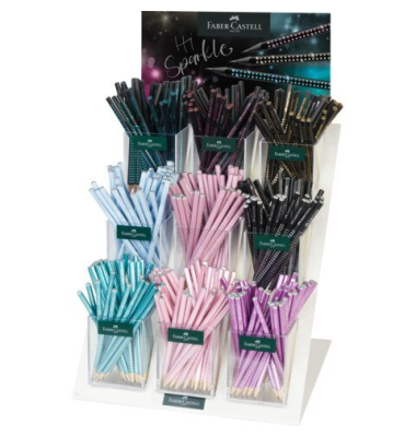 Bleistift 432 sortiert Sparkle 2025 im Display FABER CASTELL 118285