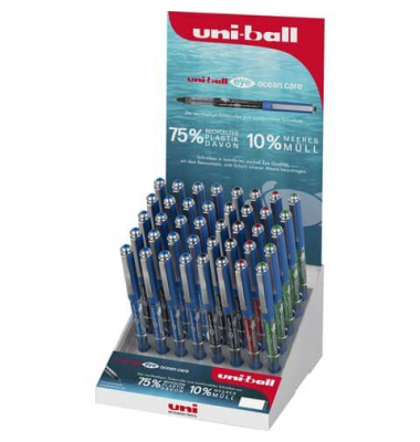 Tintenroller UB EYE Ocean Care   im POS Display UNI-BALL 148161