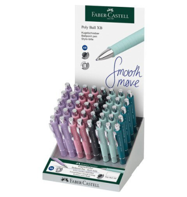 Display Kugelschreiber Poly Ball XB, sortiert FABER CASTELL 241144