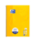 Collegeblock 100050356 Schule, Lineatur 26 / kariert mit wei&szlig;em Rand, A4+, 90g, gelb, 80 Blatt