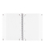 Collegeblock 100050356 Schule, Lineatur 26 / kariert mit wei&szlig;em Rand, A4+, 90g, gelb, 80 Blatt