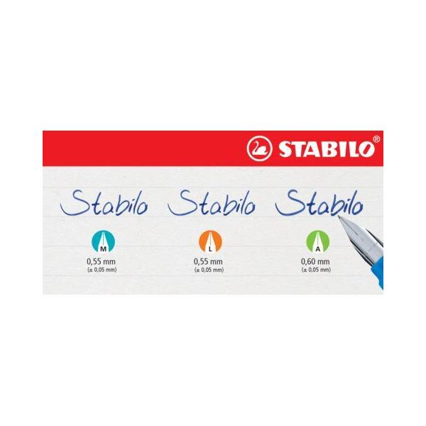 16 Stück Stabilo Füllfederhalter Patrone A + L EASYbuddy&reg, Pastel, Kleindisplay, 16 Teile sortiert STABILO 503016-13 4006381587914 Stabilo