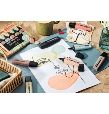 Textmarker BOSS&reg, ORIGINAL NatureCOLORS, sortiert im Display STABILO 7030-2-2